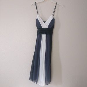 White/black/gray Dress